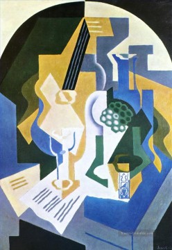 Juan Gris Werke - Stillleben mit Obstschale und Mandoline 1919 Juan Gris 